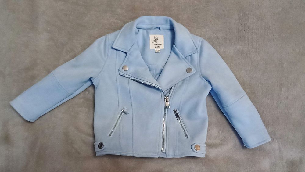 Błękitna ramoneska dla dziewczynki 86