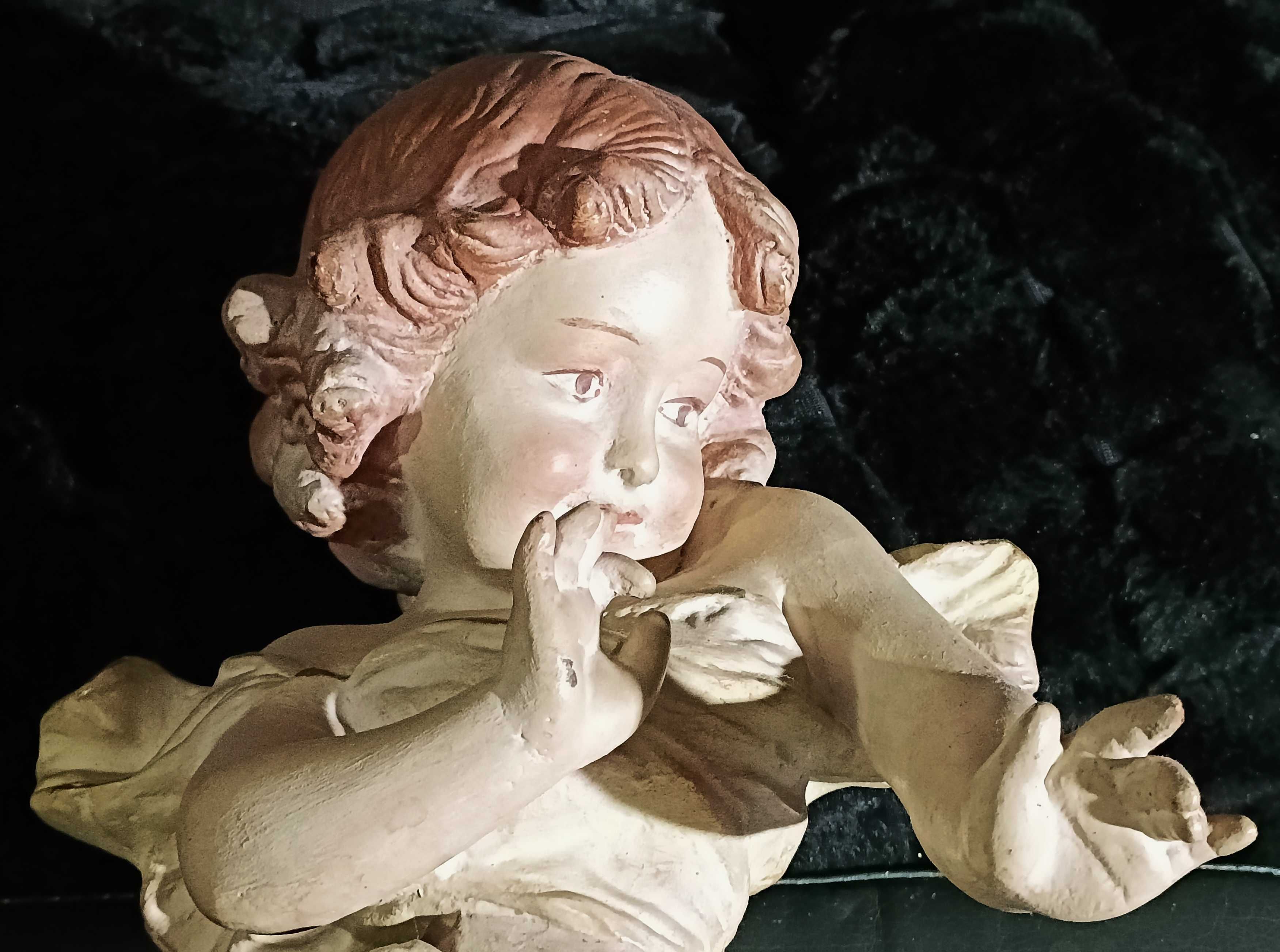 Estatueta menino cupido, antiga