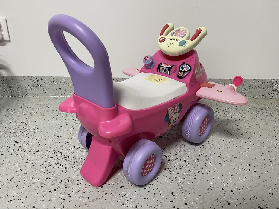 Jeździk, odpychacz Kiddieland samolot Minnie Mouse