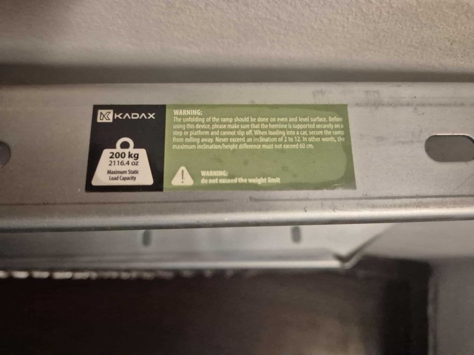 Rampa najazdowa Kadax 188x23cm JAK NOWA