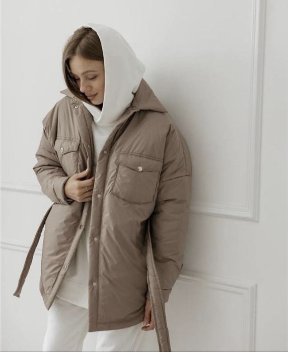 Куртка рубашка беж