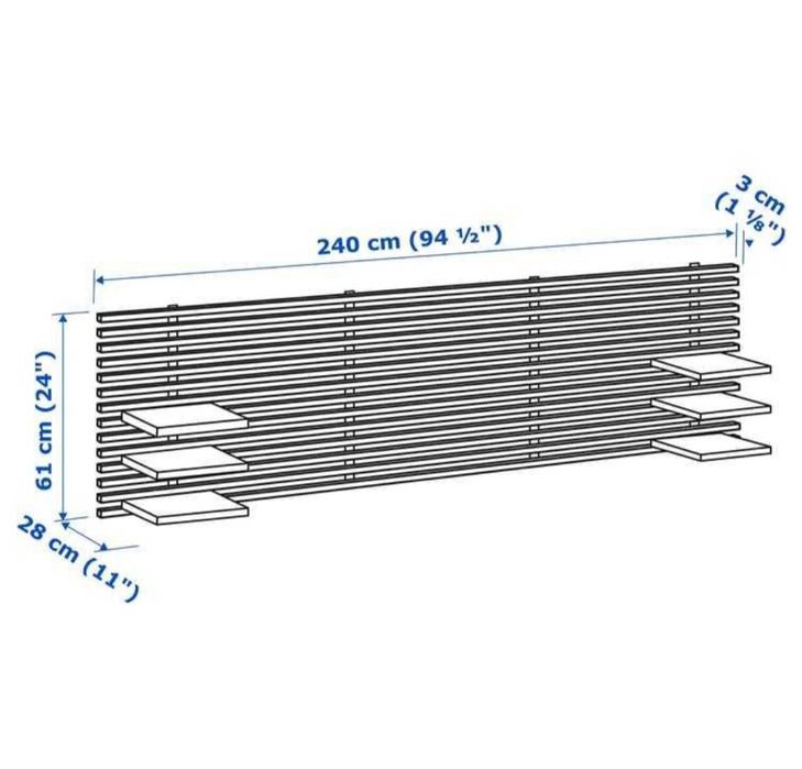 Cabeceira de cama Mandal - IKEA (madeira)