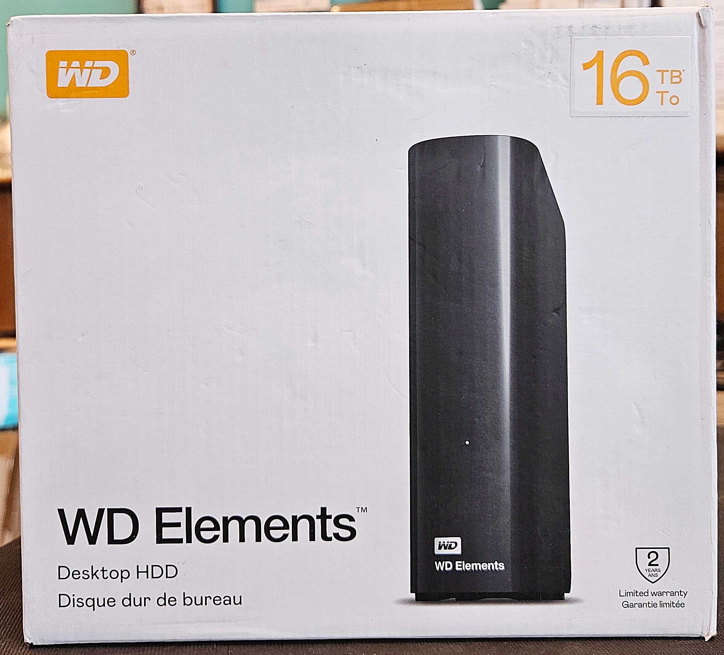 Dysk twardy zewnętrzny Western Digital WD Elements Desktop HDD 16TB