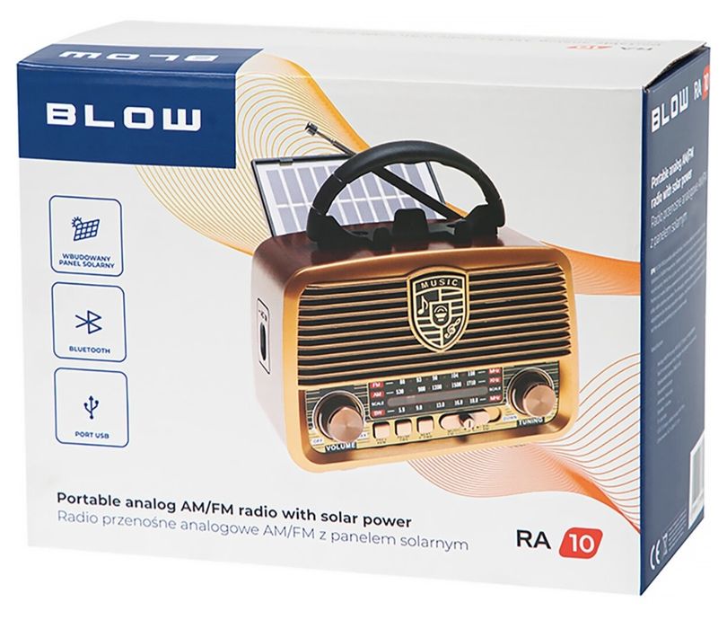 Radio przenośne Blow RA10 z panelem solarnym