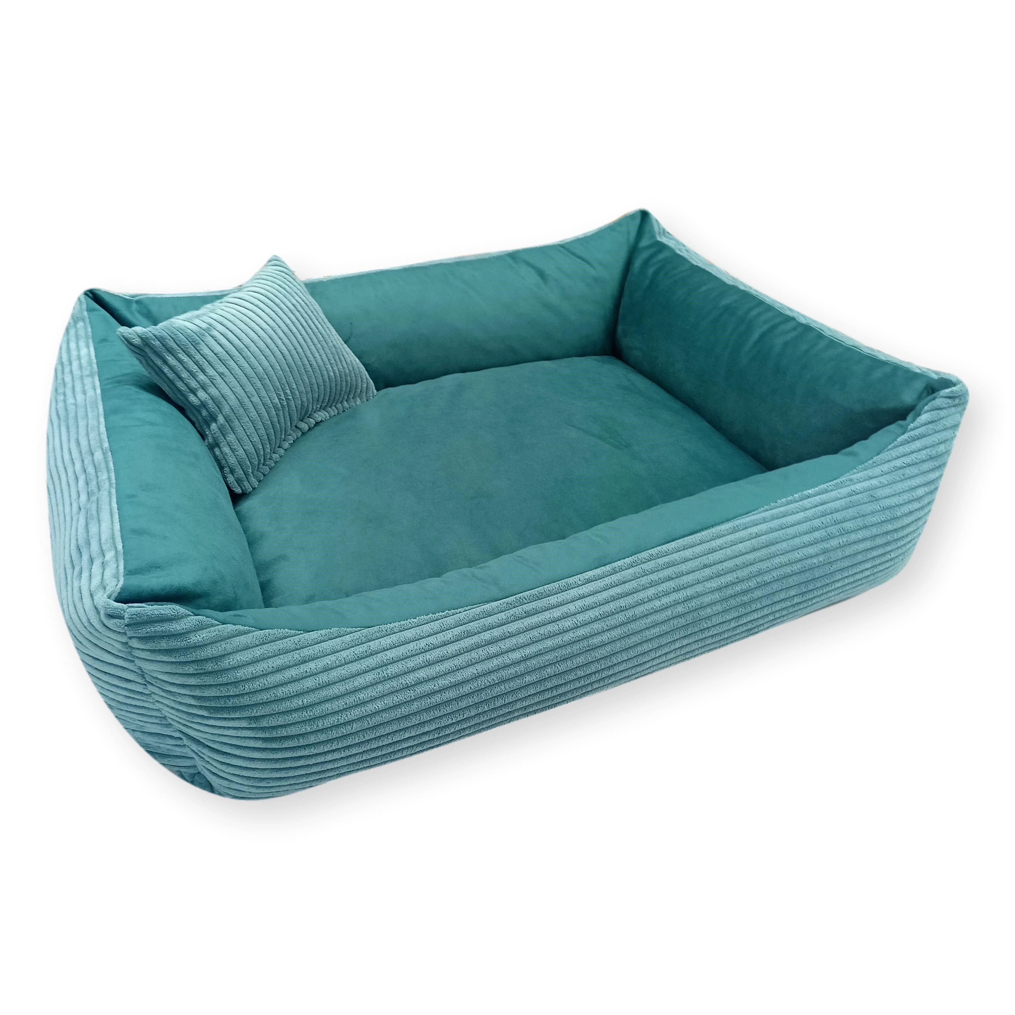 Przytulne legowisko dla psa MOLLY (100x80 cm, Turkus)