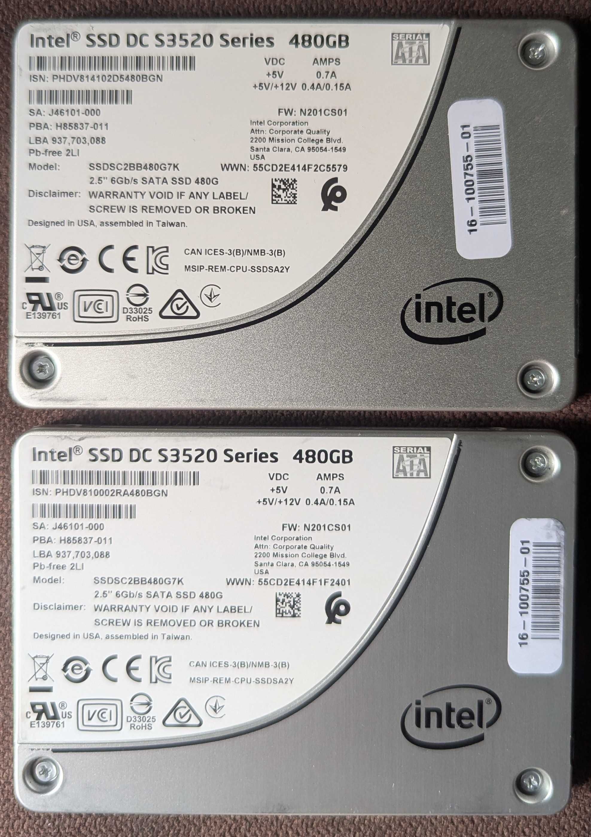 Intel DC 480-600-800 MLC Enterprise !!!