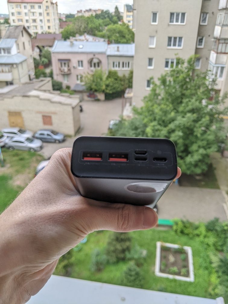 Павербанк Baseus 22.5w 20000 mah Adaman Black Оригінал PD 3.0 / QC 3.0