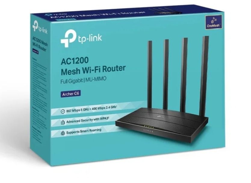 TP-Link Archer C6 Ver: 4.0 AC 1200 MU-MIMO WI-FI Router