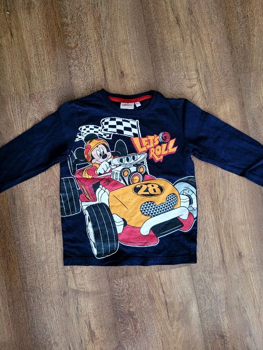 Bluzka Myszka Miki Disney długi rękaw  104 dla chłopca