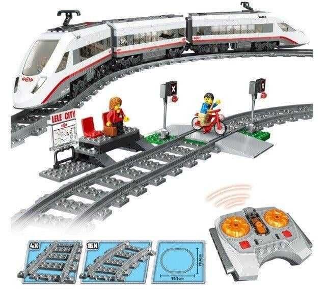 Конструктор Поїзд на радіоуправлінні 628 дет залізниця Cities K8012