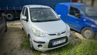 Hyundai i10 HYUNDAI i10, srebrny, drugi właściciel, stan bardzo dobry