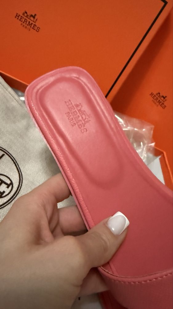 Жіночі шльопанці, тапки Hermes 41р
