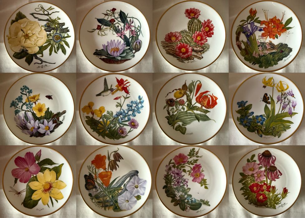 Вінтажні  колекційні 12 шт панно тарілки