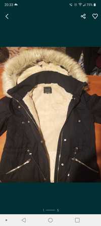 Ładna ciepła kurtka zimowa r.152-158