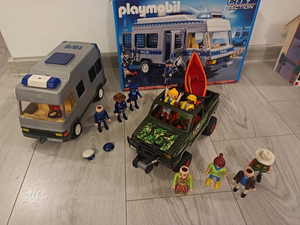 Playmobil wóz policyjny + Pick up terenowy