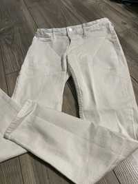 Spodnie jeans białe 152