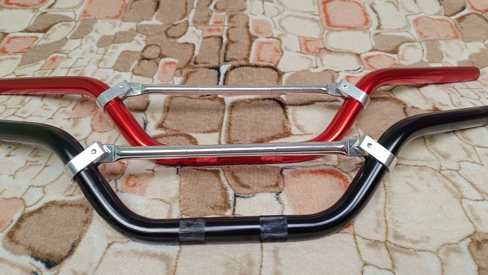 Кермо на мотоцикл з перекладиною 22мм руль на мото 70см alfa spark