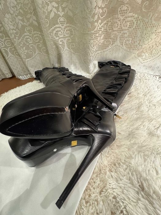 Botas de luxo em pele genuína Tamanho 37