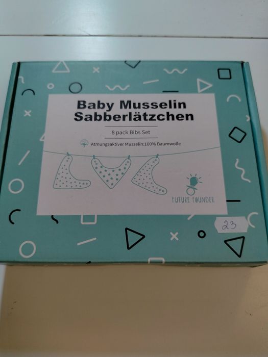 Muslinowe śliniaki zestaw 8szt 23