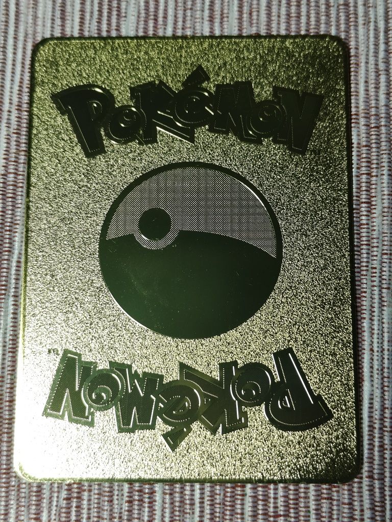 Karta Pokemon Metalowa Złota Blastoise