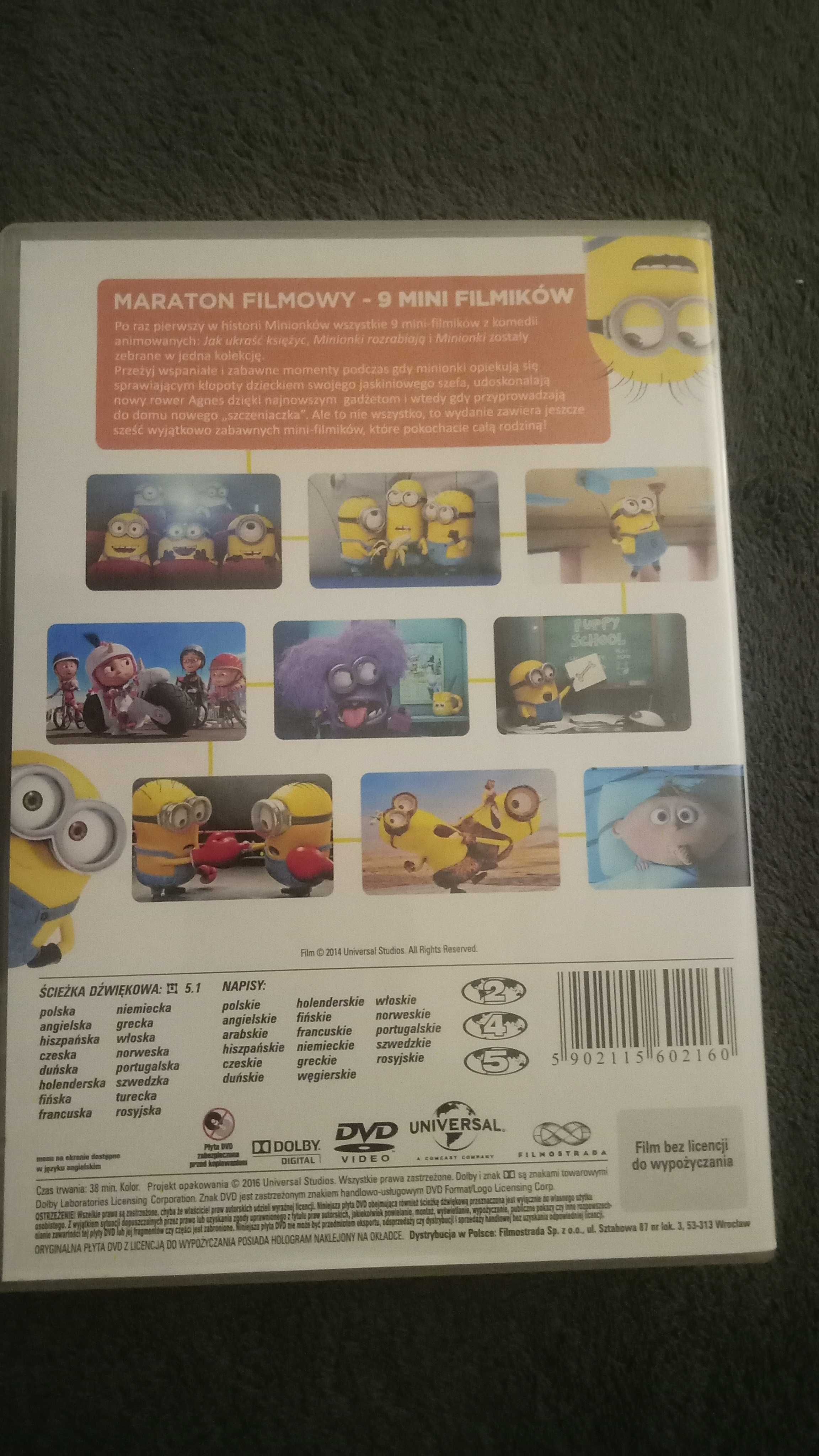 Film Mini Minionki Kolekcja zwariowanych 9 mini filmików płyta DVD