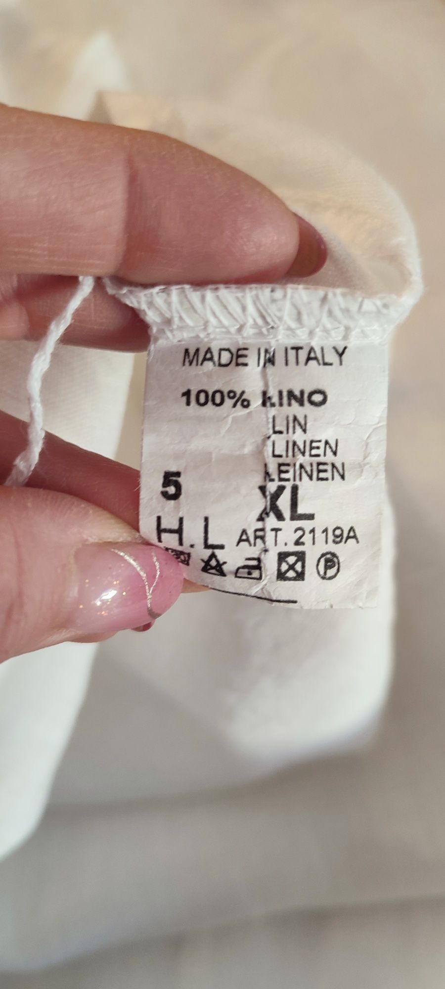 Damska bluzka 100% len roz Xl / XXL