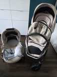 Wózek 2 w 1 Bebetto Yoddi Gondola + spacerówka + torba moskitiera itd