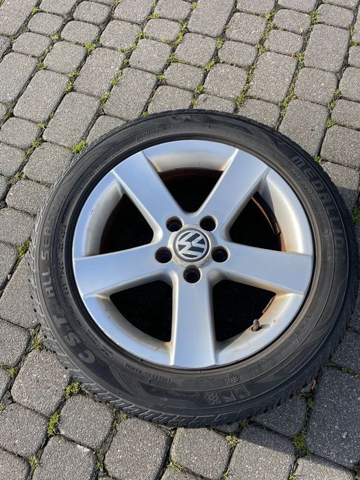 VW PASSAT B5 oryginał 6mm koła opony felgi aluminiowe 205/55/16 komplet 5x112