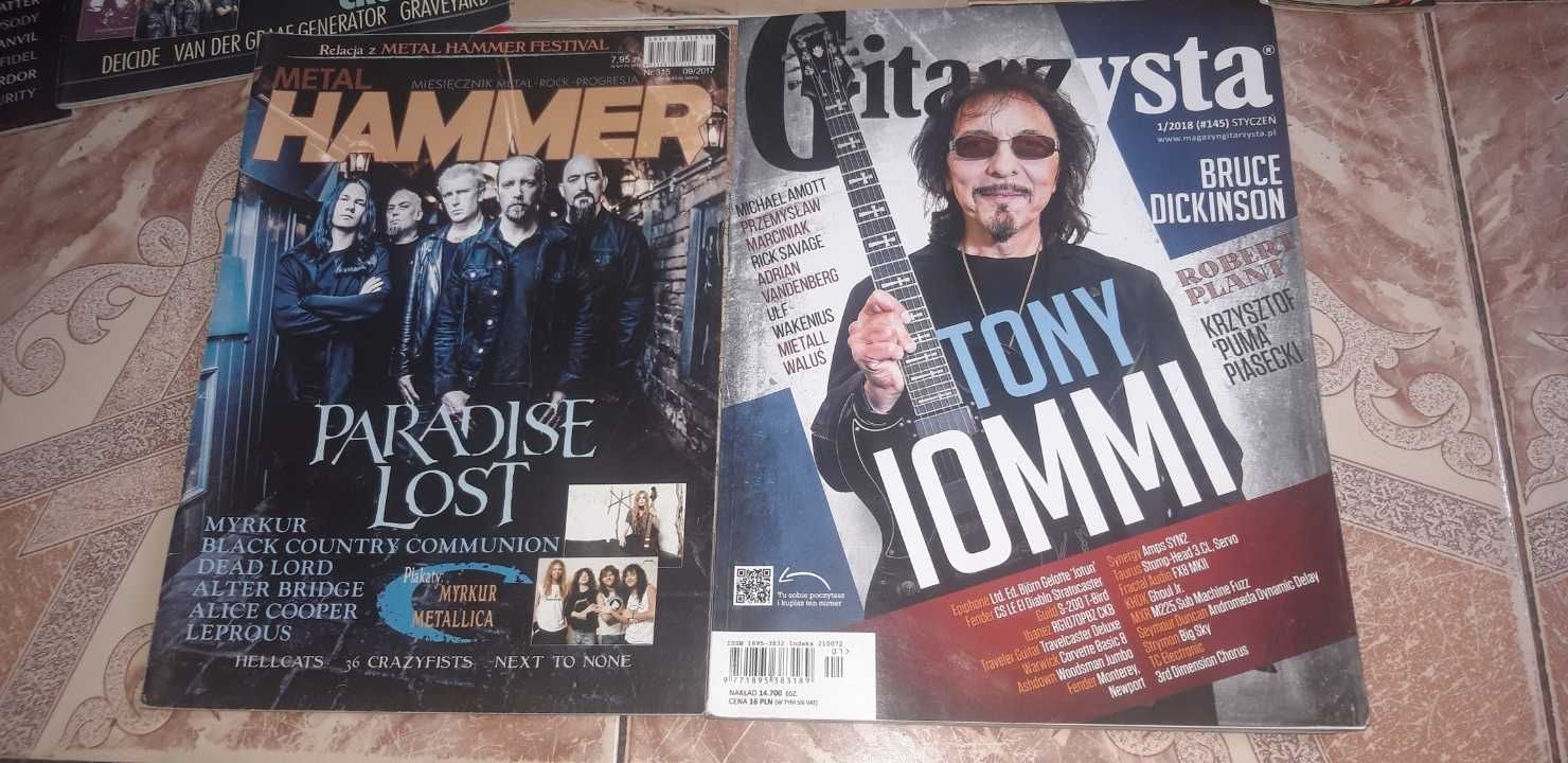 Czasopisma Metal Hammer  + Gitarzysta
