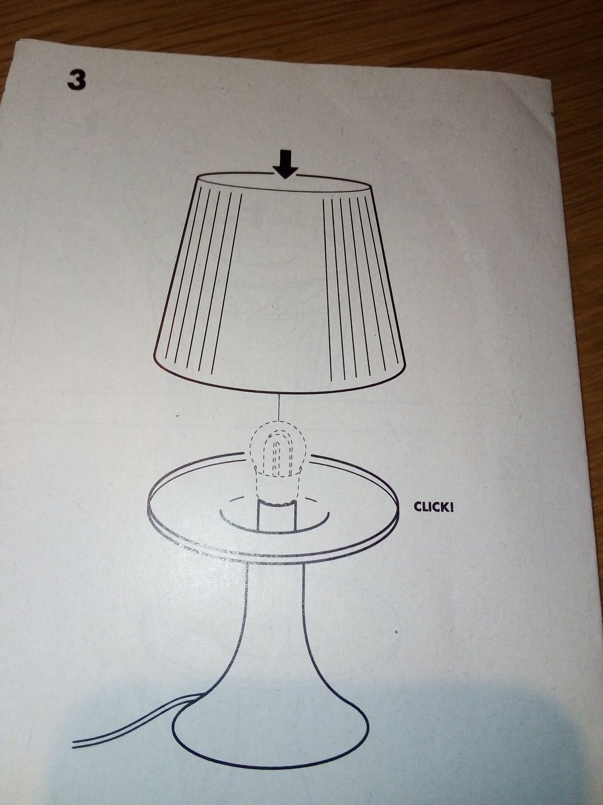 Lampa Lampan Ikea niebieska