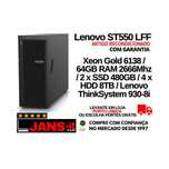 LENOVO ST550 LFF 6138 1P 16GB 2XSSD 480GB + 4XHDD 8TB TS 930-8i