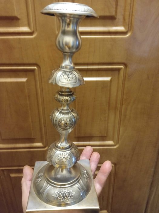 Старые подсвечники, клейма. Антиквариат.