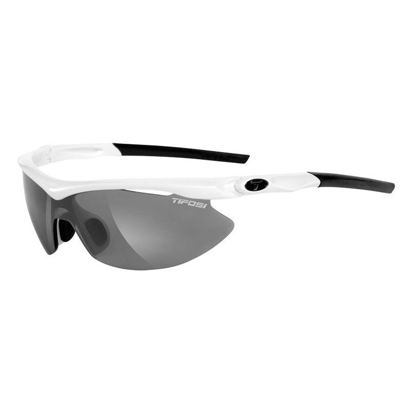 Okulary TIFOSI SLIP pearl white 3szkła Smoke 15,4 transmisja światła,