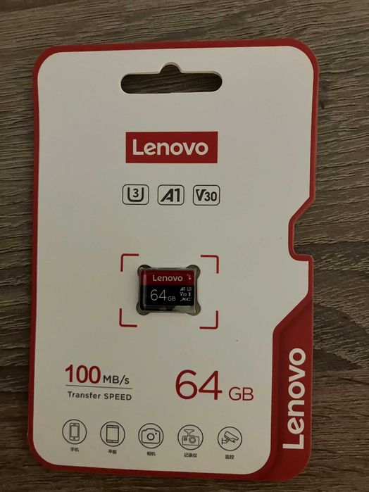Karta pamięci Micro SD Lenovo 64GB 100 MBs