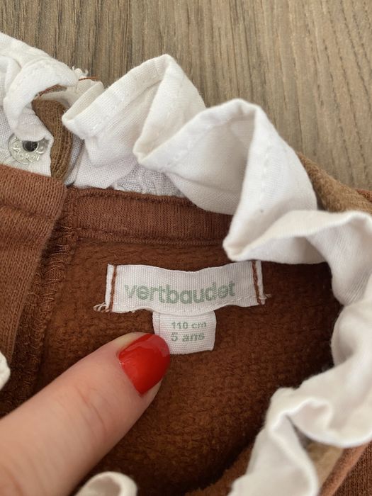 Стильний і якісний дитячий світшот Vertbaudet з алікацією