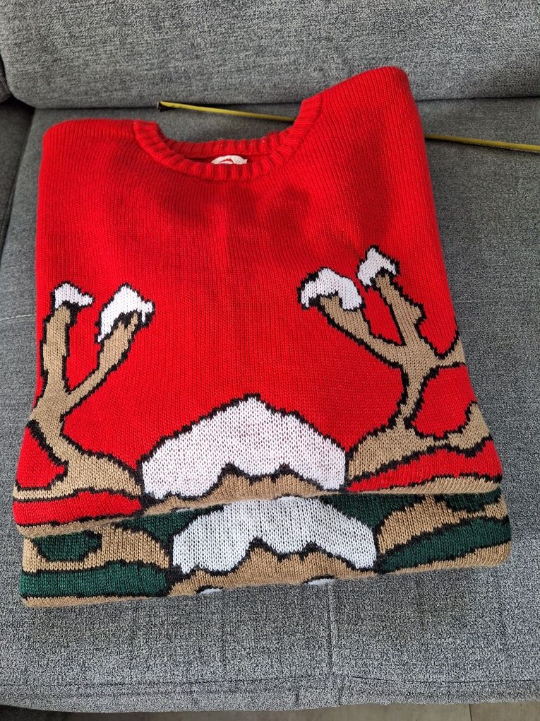 Sweter świąteczny z renferem