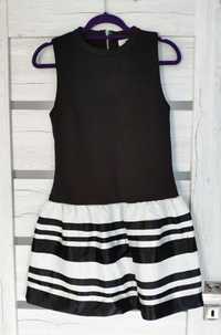 Sukienka czarno-biała Paccio L/XL