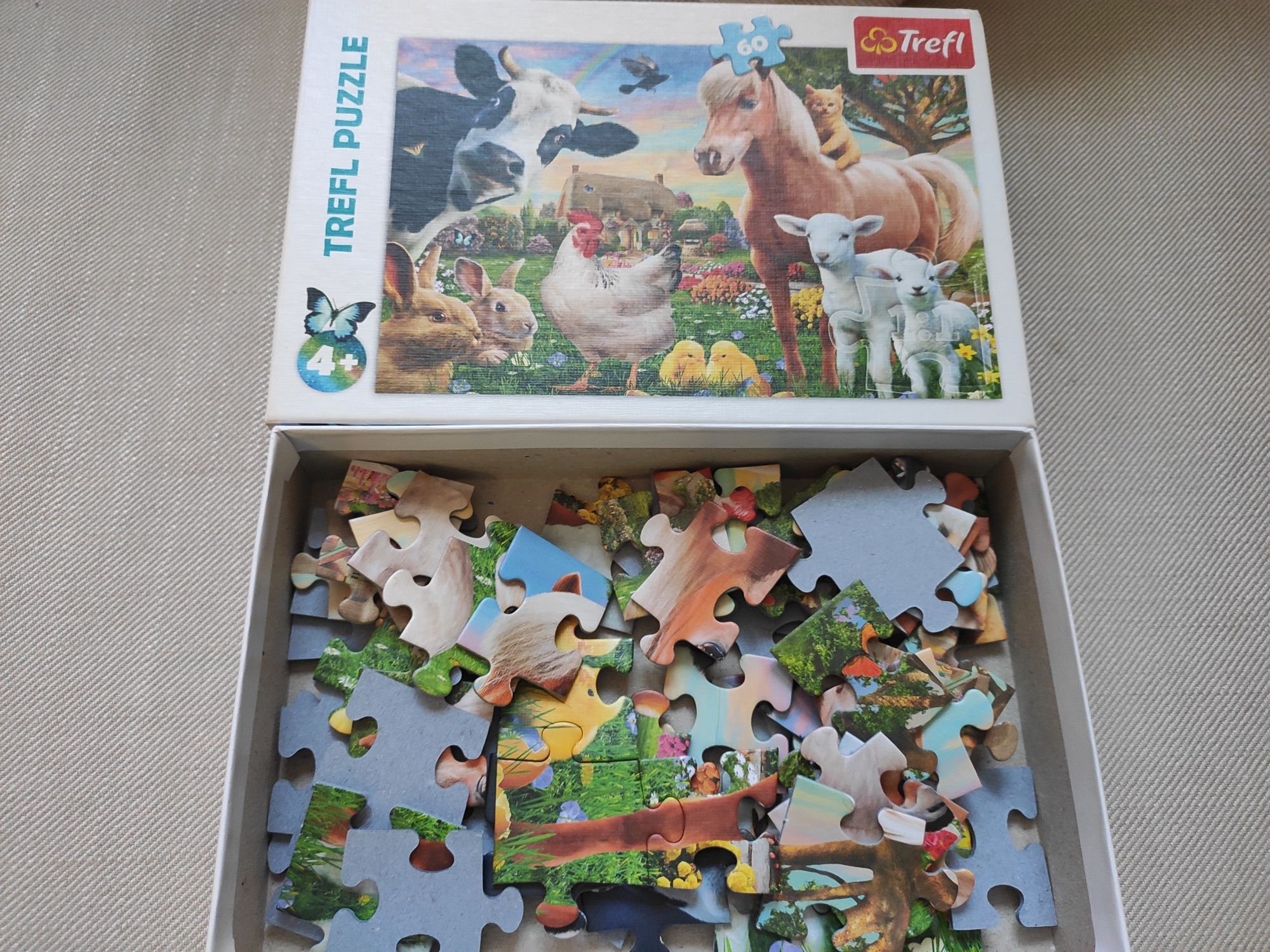 Puzzle 60 elementów - Wesoła farma Trefl