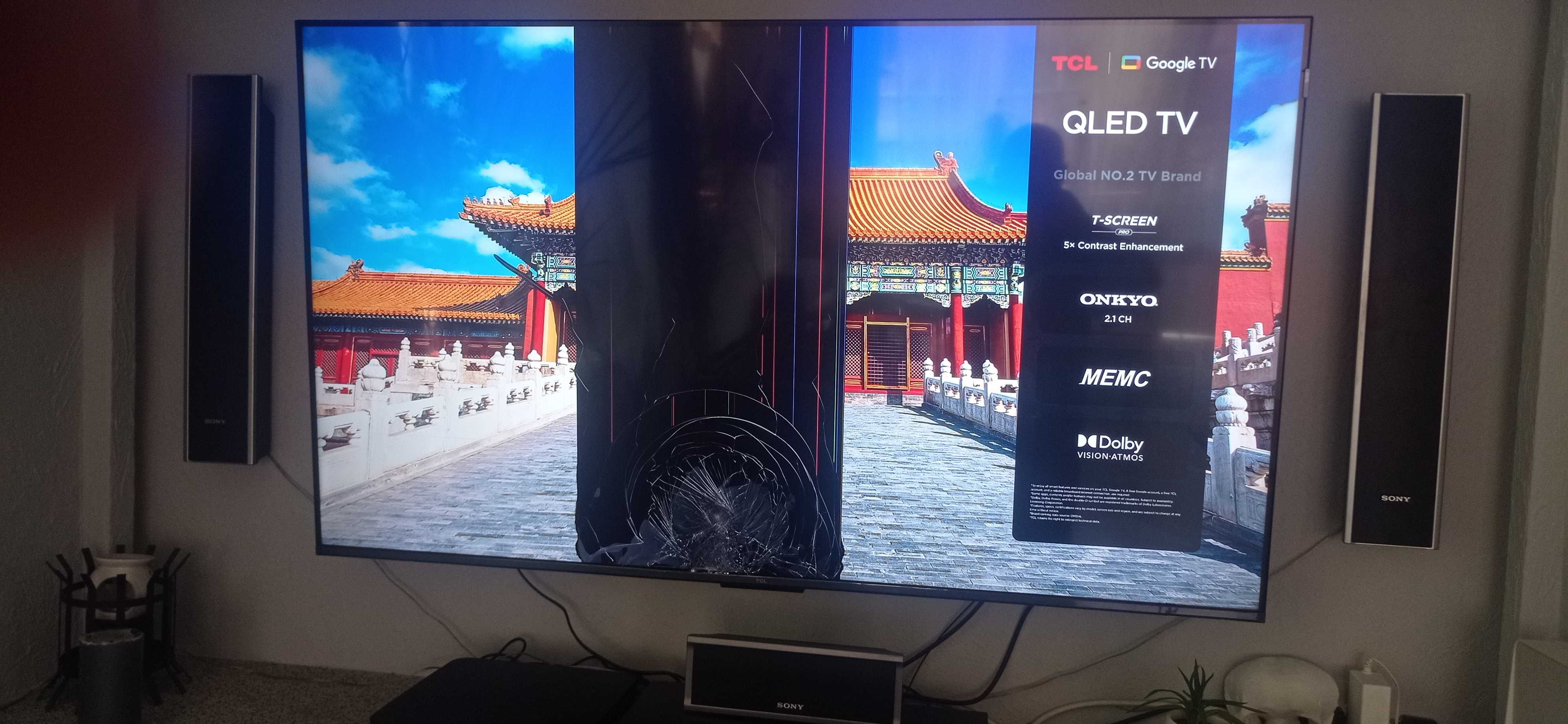 Telewizor TCL 55" uszkodzona matryca