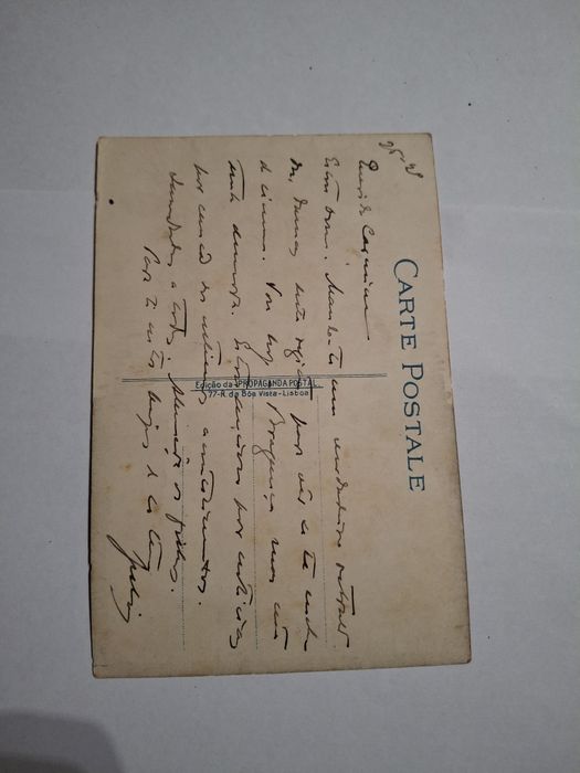 Postal  muito antigo humoristico