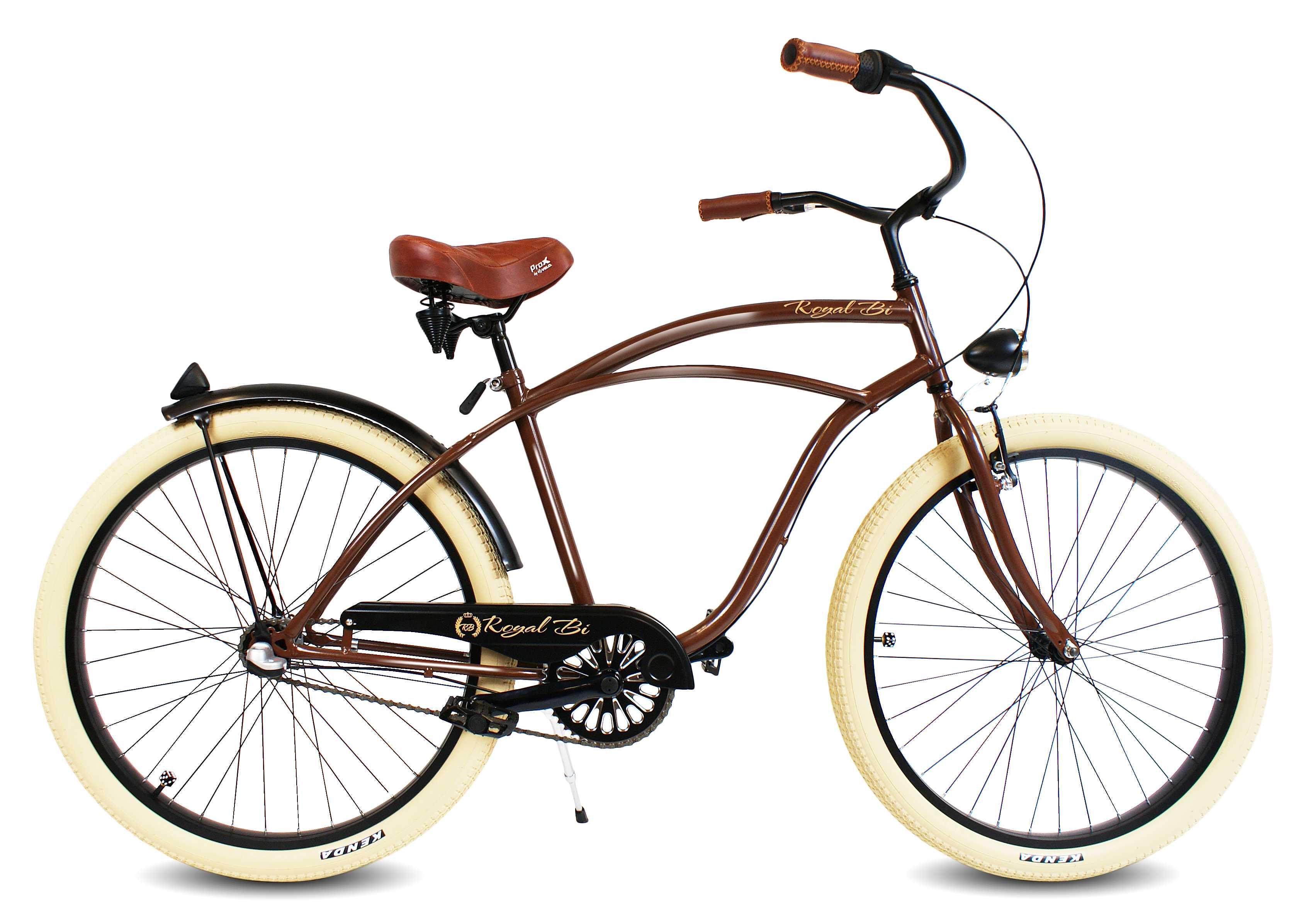 Rower miejski beach Cruiser RoyalBi męski COFFEE 26 / 28  Holenderski