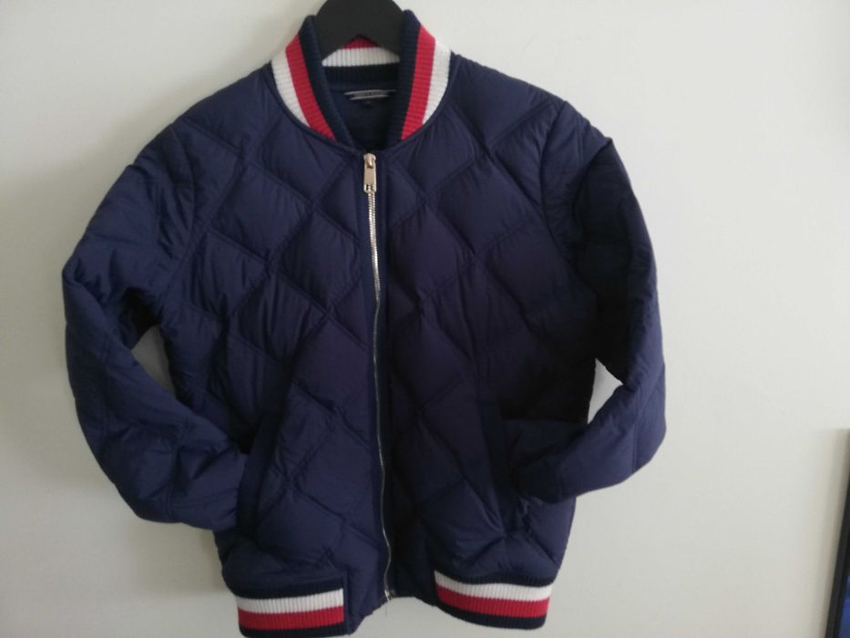 kurtka Tommy Hilfiger xs s 34 36 puchowa bomberka xs s Tommy
