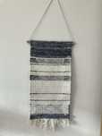 Makatka 67x32cm niebiesko-biala
