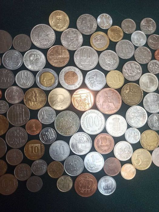 Набір монет світу 100 шт. - без повторів / набір №35