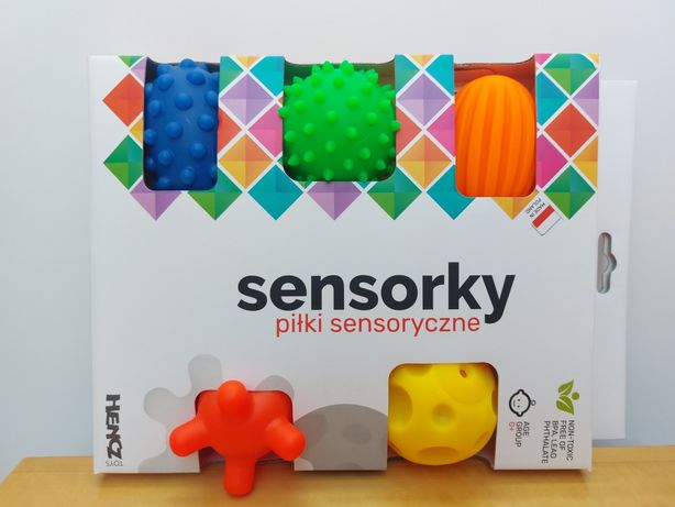 NOWE Sensorky piłki sensoryczne, wiek 0+