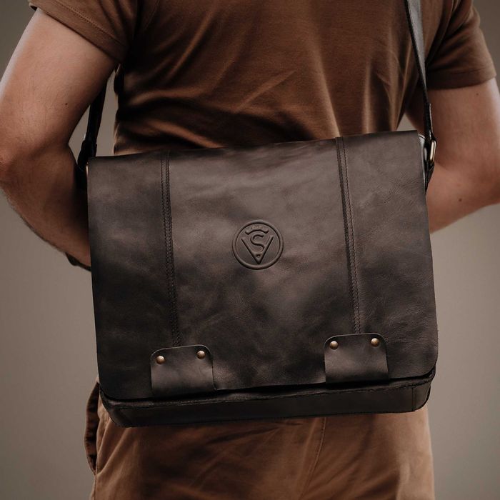 Кожаная мужская сумка А4 / Шкіряна чоловіча сумка А4 VS078