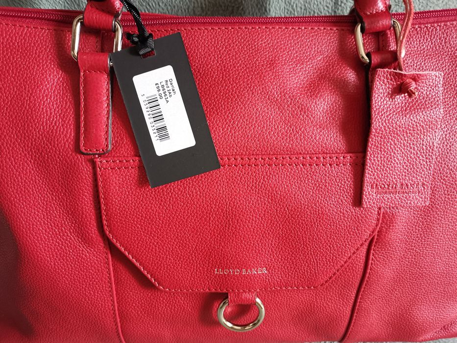 Красная кожаная сумка Lloyd Baker, Великобритания