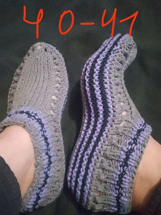 Продам вязанные носки и  следки