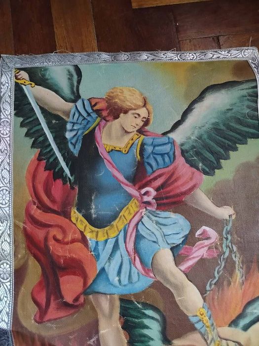 Икона церковная Святого Архангел Михаила позбеждавщего сатану