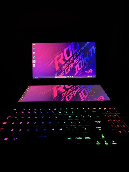 Asus/ROG/Zephyrus Duo 15/GX551QM/R9-5980/RTX3060/16G/1TB/батарея-70%